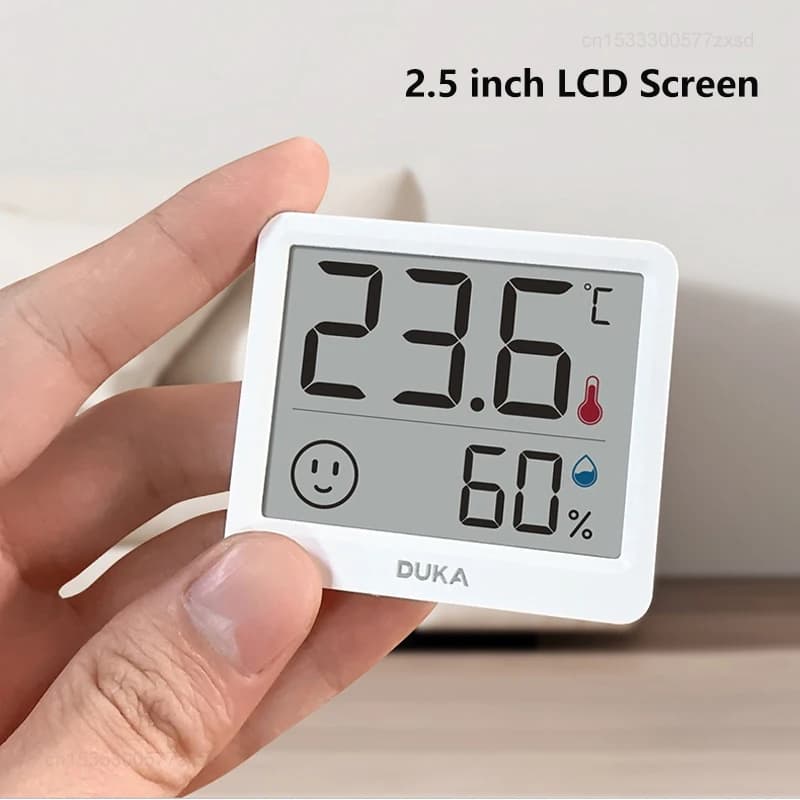DUKA Atuman 2.5 Inch LCD Electronic Digital Temperature Humidity Meter Indoor Thermometer Hygrometer Weather Station Sensor Mini - 3