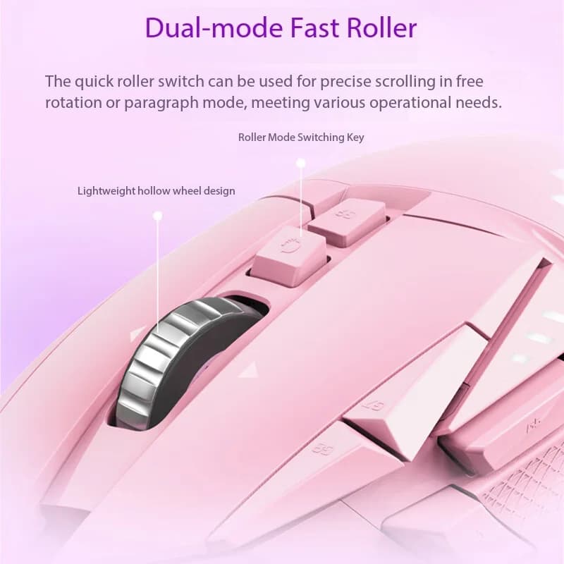 Logitech G502 HERO Dominator Color Purple Pink Gaming Mouse PUBG Mouse Esports Mouse Macro Programming RGB Nebula Series - 3