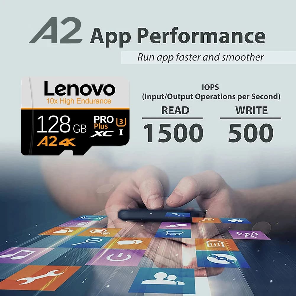 Lenovo Waterproof SD Cards TF Cards Memory Card Micro TF SD 256GB 64GB 1TB Correction Proof Transfer V10 for Dash Cam / Phone - 4