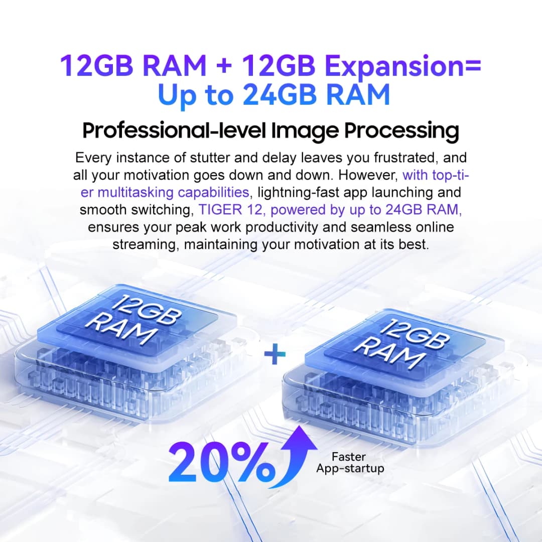 Blackview OSCAL TIGER 12 Smartphone 6.78'' 120Hz 2.4K Display Call Phone 8GB RAM+128GB ROM 64MP Telephon Portable Android 13 NFC - 4