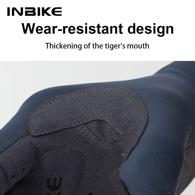 INBIKE 2024 Cycling Gloves Gel Padded for Men Autumn Winter Fleece Road Bike Gloves MTB Full Finger Touchscreen Bike Accessories - 5