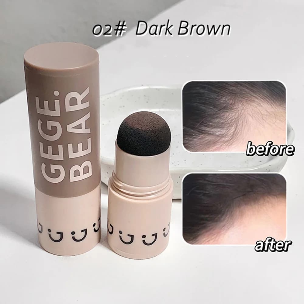 Gege Bear Waterproof Hair Shadow Powder Women Men Hair Concealer Natural Cove Hairline Shadow Stick - 4