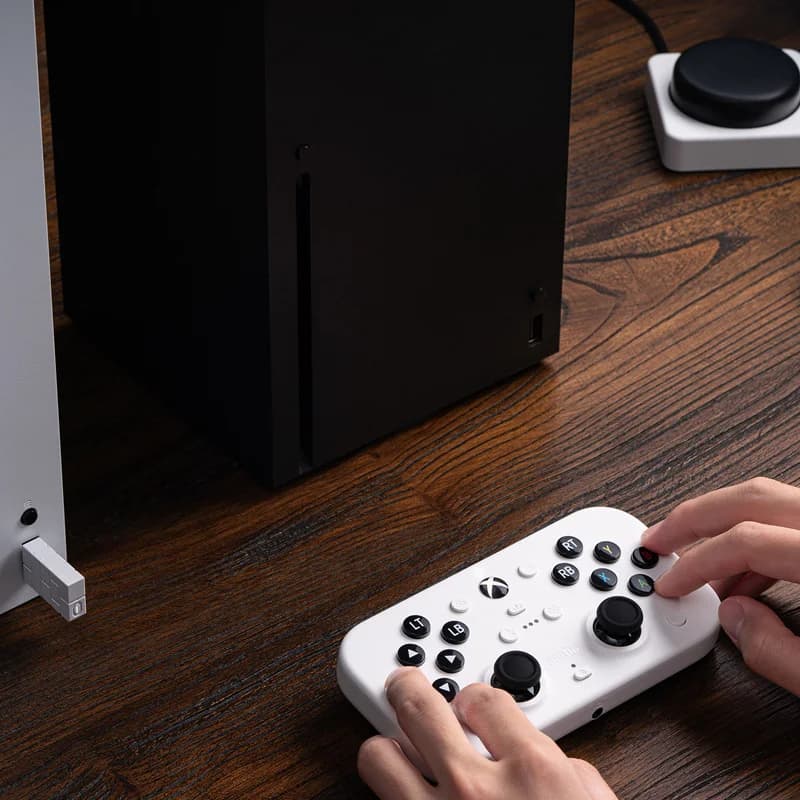 وحدة تحكم لاسلكية 8Bitdo Lite SE 2.4G لـ Xbox Series X|S، Xbox One، Windows 10/11، ذراع تحكم مع عصي تحكم بتأثير هول - 3