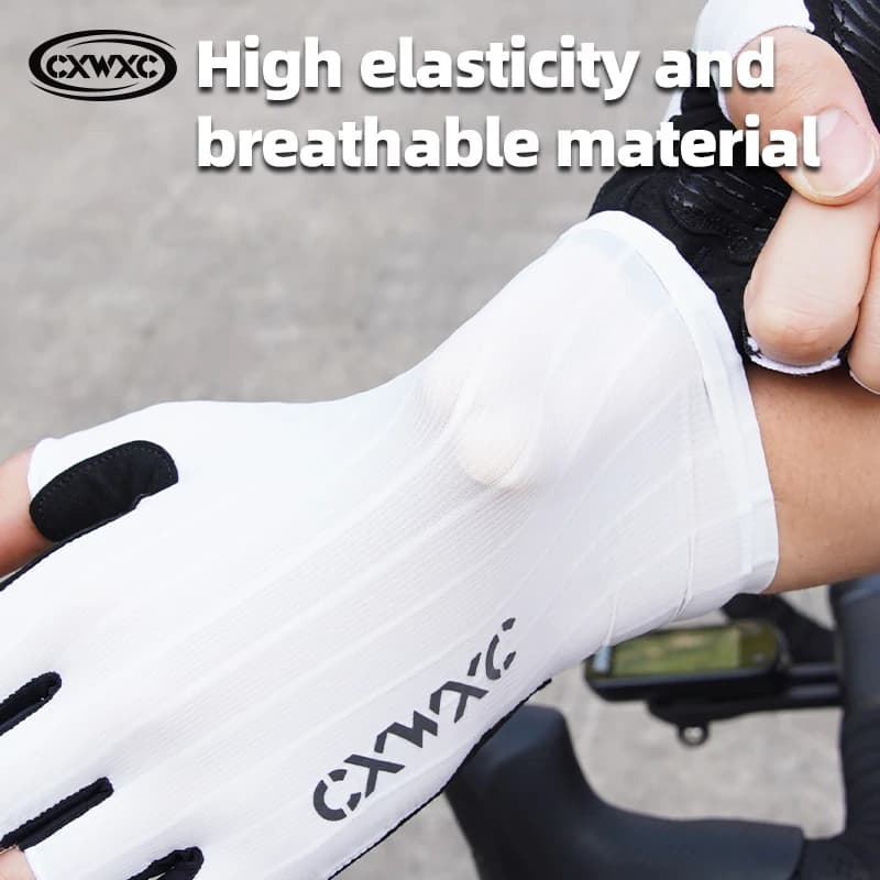 CXWXC Cycling Half Finger Gloves Men Women Breathable Anti-slip Glove Fitness Sport Training Gloves With Extended Wrist Guard - 4