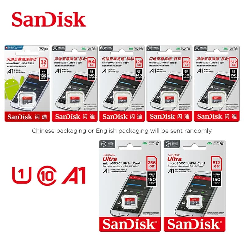 Sandisk Ultra Micro tf SD card 128GB 32GB 64GB 256GB Mini SD Card SD/TF Flash Card Memory Card 32 64 128 gb miniSD for Phone - 6