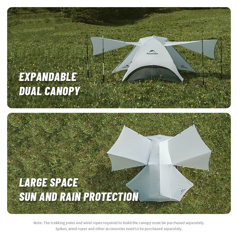 Naturehike 2025 New Camping Tent Ultralight Two Person Waterproof Large Canopy Tents Outdoor 4 Season 1 Person Travel Beach Tent - 4