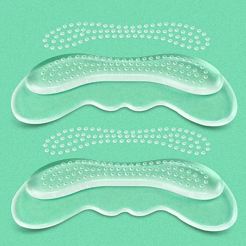 10 أزواج من ملصقات الكعب المصنوعة من جل السيليكون غير المرئية لتخفيف الآلام، واقيات الكعب اللاصقة للعناية بالقدم - 3