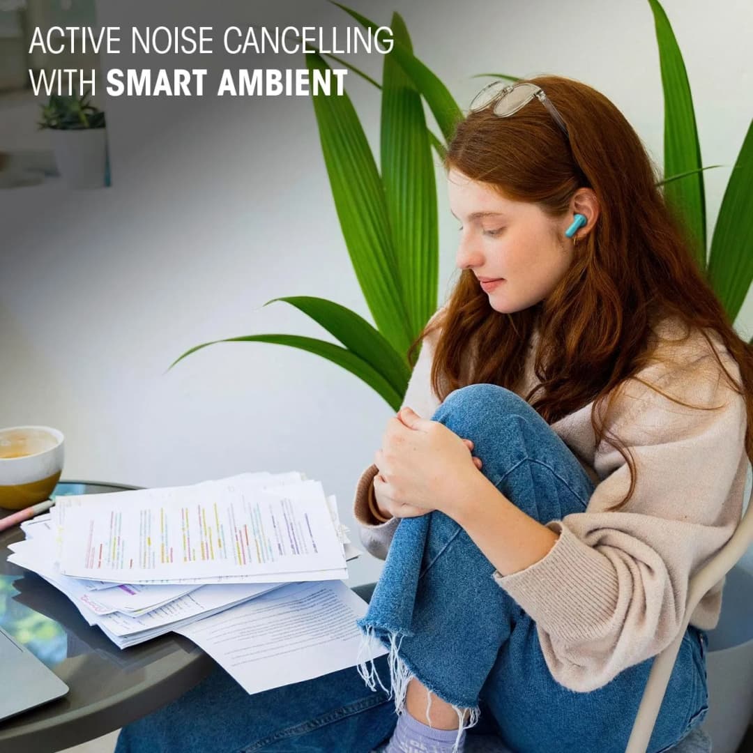 سماعات أذن لاسلكية حقيقية JBL Wave Beam 2، عزل ضوضاء نشط، بلوتوث 5.3، IP54، 40 ساعة تشغيل، 4 ميكروفونات، صوت باس نقي - 5