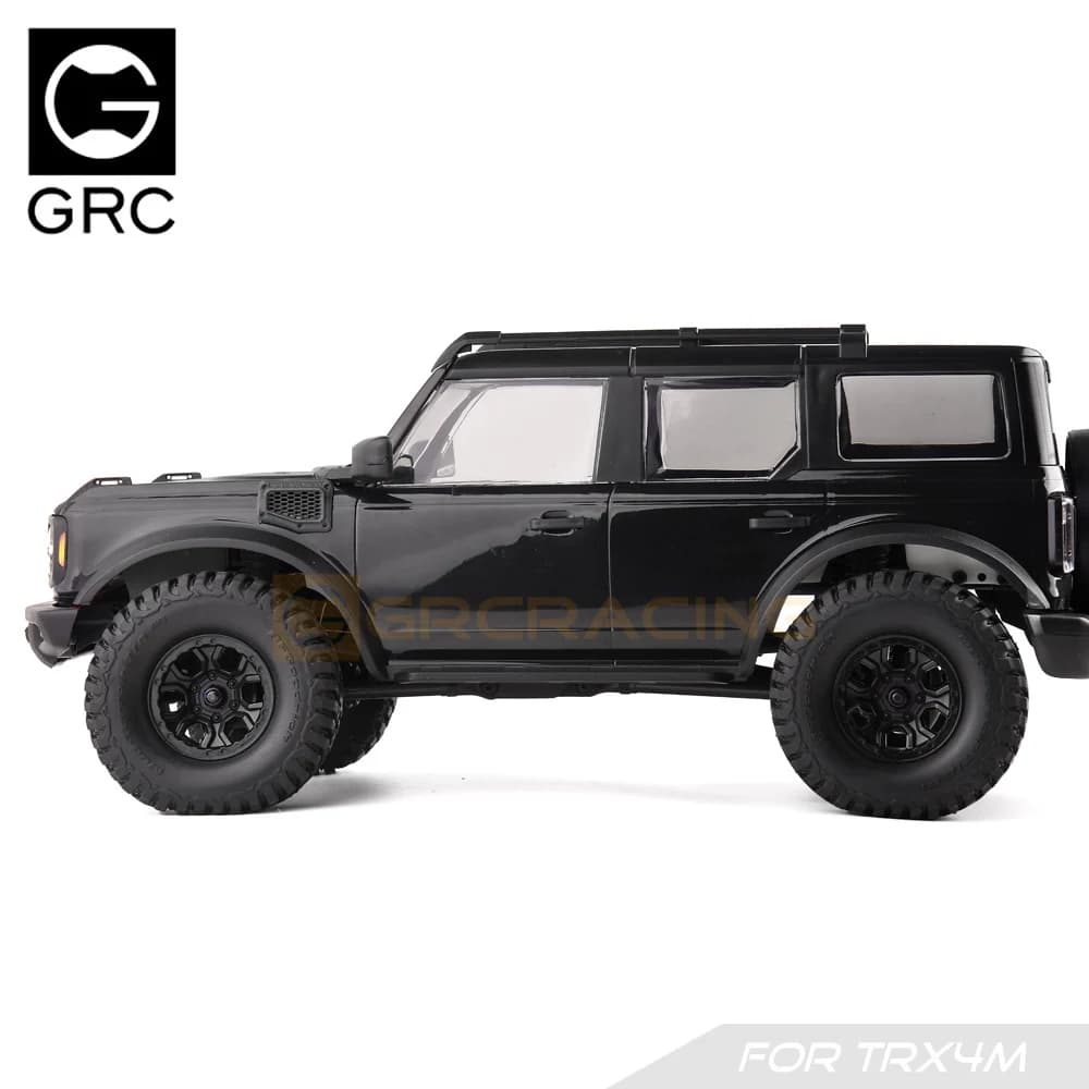 مدخل هواء غطاء محرك ستيريو مطبوع ثلاثي الأبعاد باللون الأسود لسيارات Trax Trx-4m و1/18 Bronco Trx4m Rc Crawler - شبكة مدخل هواء محسنة - 3