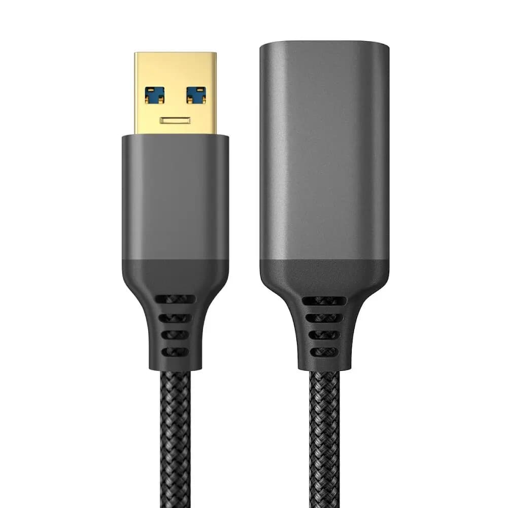 كابل بيانات UTHAI مضفر من النايلون USB 3.0 ذكر إلى أنثى كابل تمديد عالي السرعة للكاميرا والطابعة والكمبيوتر - 4