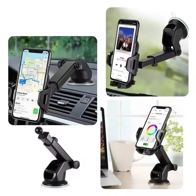 Sucker Car Phone Holder Mount Stand Suction Cup Smartphone Mobile Cell Support in Car Bracket For iPhone Xiaomi Huawei Samsung - 5
