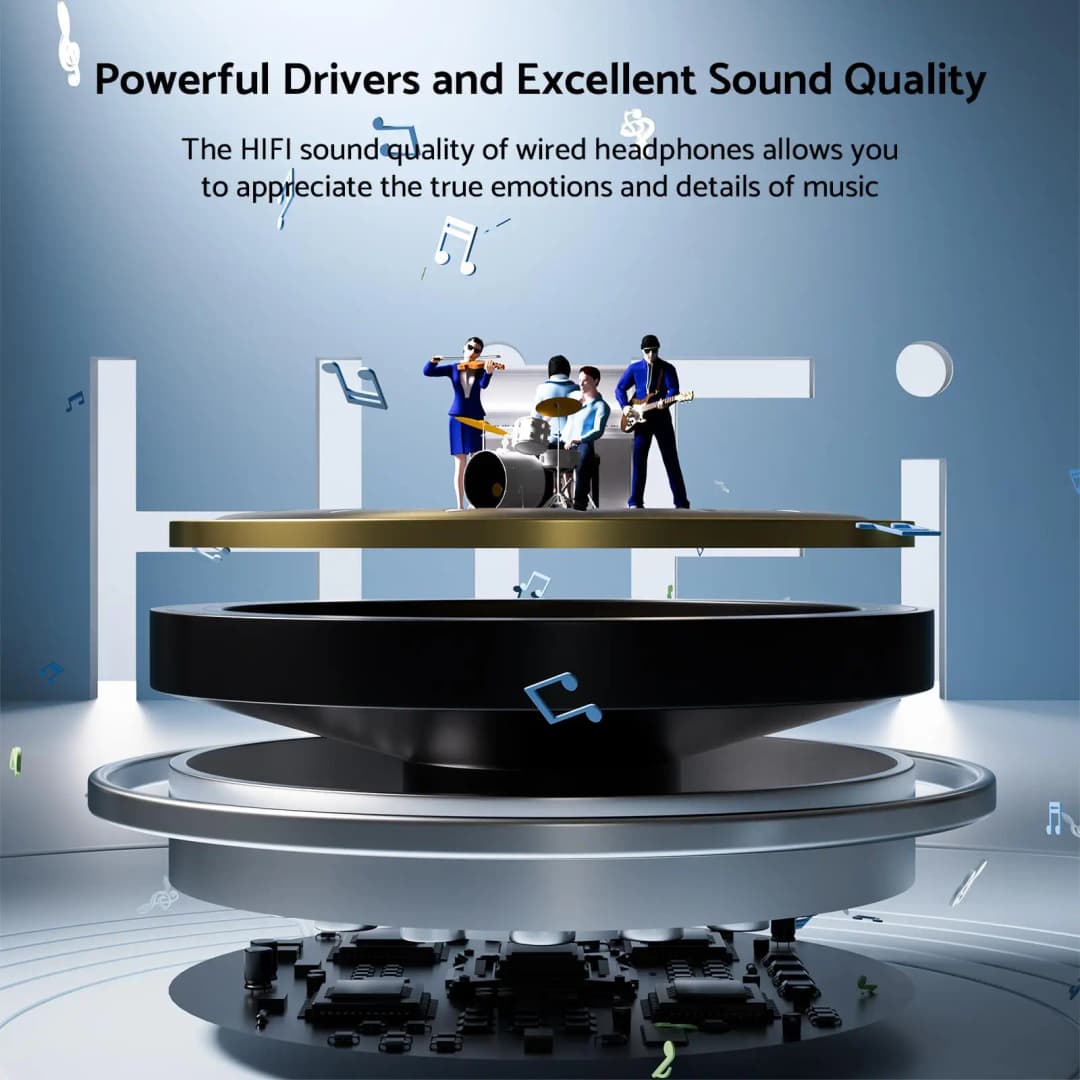 سماعات سامسونج هاي فاي محيطية داخل الأذن يو اس بي تايب سي 3.5 ملم مع تحكم سلكي لسامسونج جالاكسي اس 24 اس 23 اس 22 الترا - 2