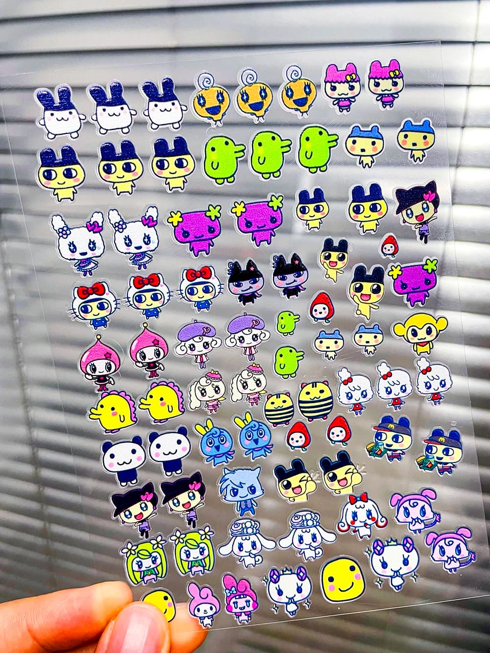 Kawaii Y2K Cute Pet Japanese Anime Self Adhesive Nail Sliders Pixel Style Mini Hand Account Diy Accessory Korean Nail Sticker - 6