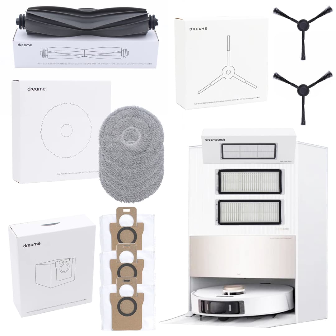 【Optional 】Original Dreame L20 Ultra Robot Vacuum Accessories  Roller brush,side brush, filter, mop cloth, Dust bag.