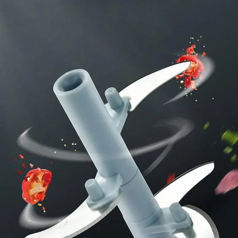 مفرمة خضار وبصل جديدة، أدوات مطبخ للطهي، سعة 500/900 مل، مفرمة لحم يدوية، مفرمة ثوم دوارة - 5