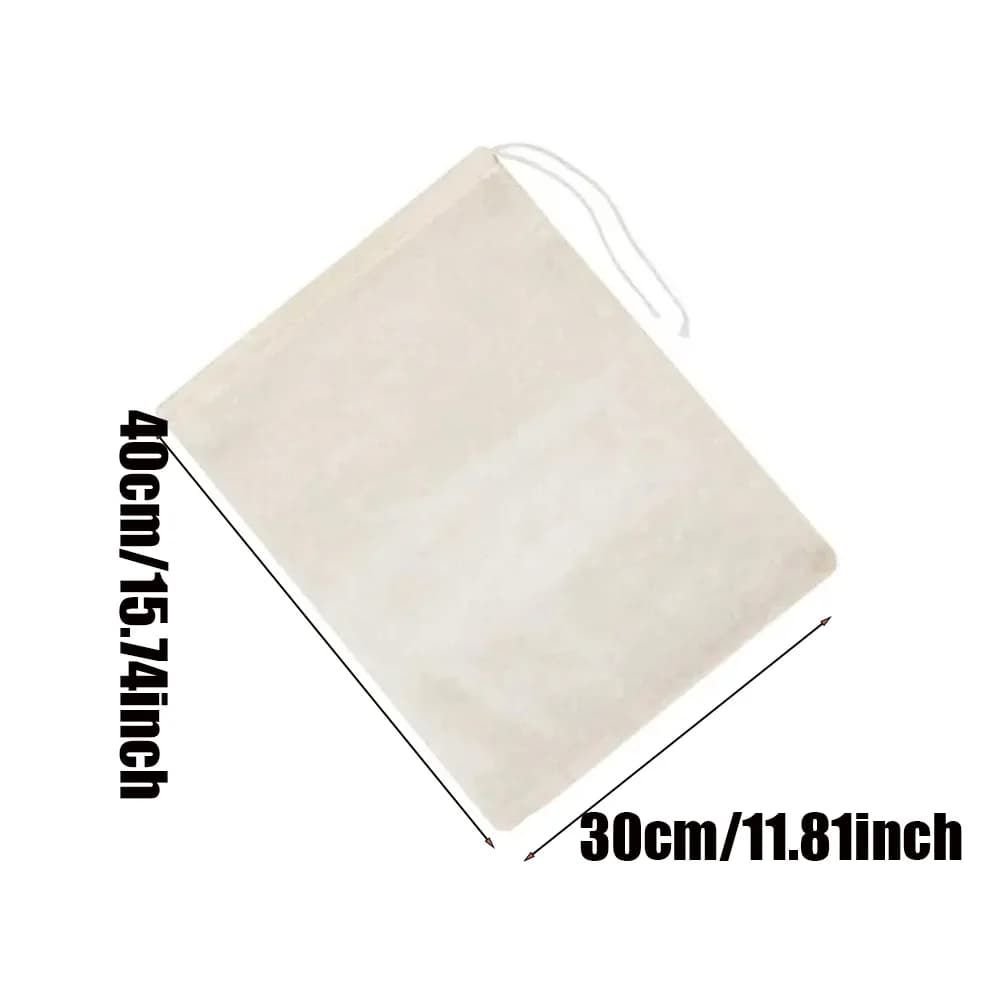 أدوات مطبخ من الشاش القطني القابل لإعادة الاستخدام، قماش مرشح التوفو والجبن، أدوات مرشح الزبدة والقهوة، أكياس برباط للمنزل والمطعم - 6