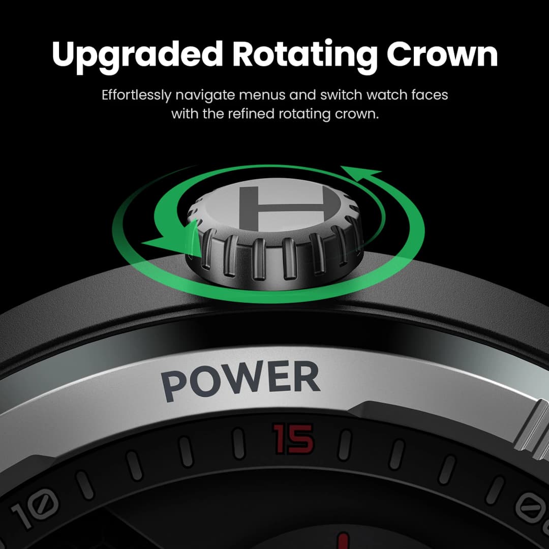 ساعة ذكية HAYLOU Solar Neo مع شاشة HD 1.53 بوصة ومكالمات Bluetooth ومراقبة صحية على مدار 24 ساعة للرجال والنساء - 3