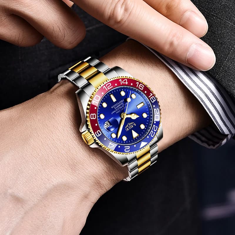 LIGE Top Brand Fashion Mens Watch Business Luxury Quartz Wristwatches Luminous Waterproof Steel Sports Watches Mens Gifts Reloj - 6