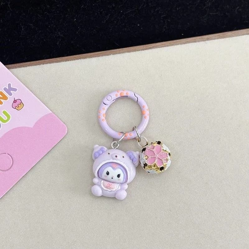 سلسلة مفاتيح سانريو 2026 هيلو كيتي كورومي كاواي، إكسسوارات حقائب، قلادة حقيبة لطيفة للفتيات، هدية كرتونية - 5