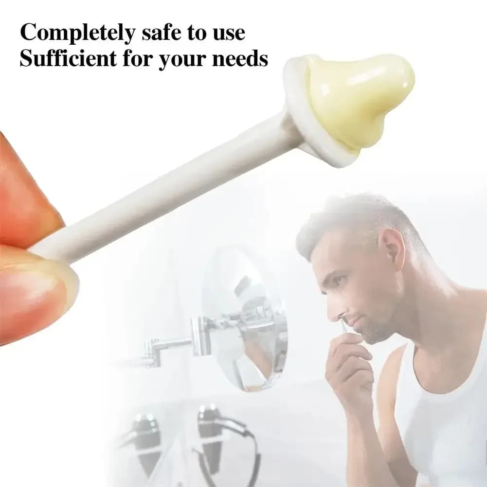 Nose Wax Kit | There are Wax and Applicators | Hair Removal Kit for Men and Women Painless Removal of Nose Hair Cleaning - 4