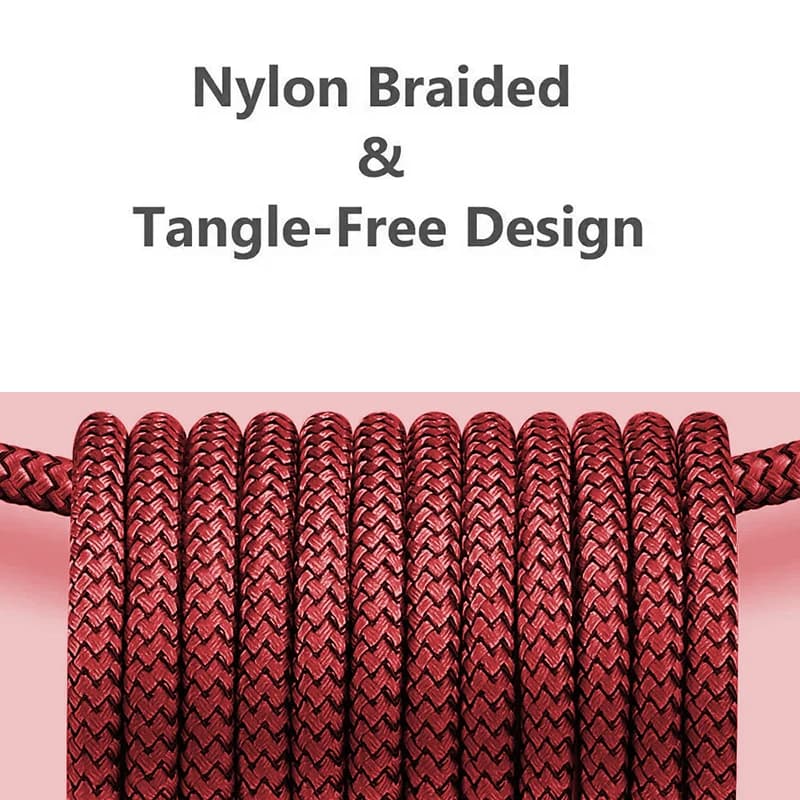 12 واط Usb A إلى نوع C كابل شحن النايلون مضفر كابل بيانات عالي السرعة لسامسونج هواوي Xiaomi أندرويد Usb C شحن سريع - 4