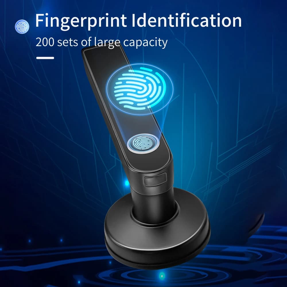 M5 Tuya BLE Fingerprint Door Lock Smart Digital Electronic Lock with Password/Key/IC Card(Optional)/ Smartlife/ Tuya APP Unlock - 2