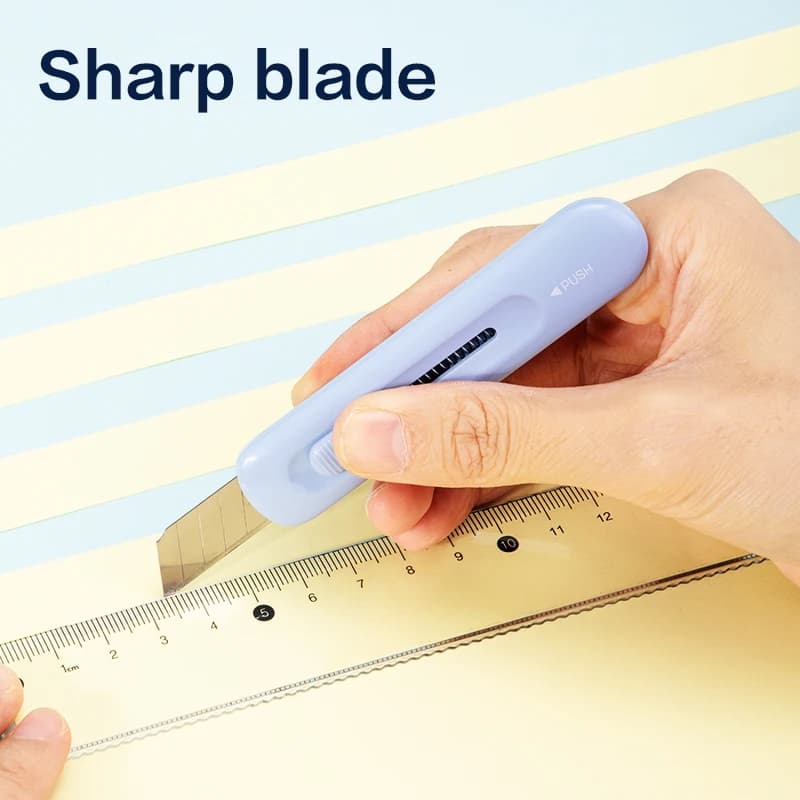 DELI SK5 Blade Precision Cutter Mini Utility Knife with Snap-Off Blade Professional Paper Cutting Tool for Crafts Artwork Use - 3