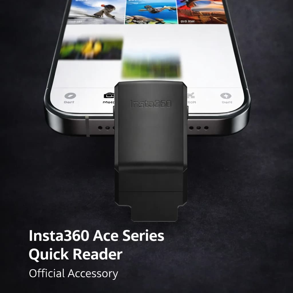 Official Insta360 Ace Series Quick Reader Standalone Storage Accessory Fast Phone Transfer for iOS Android