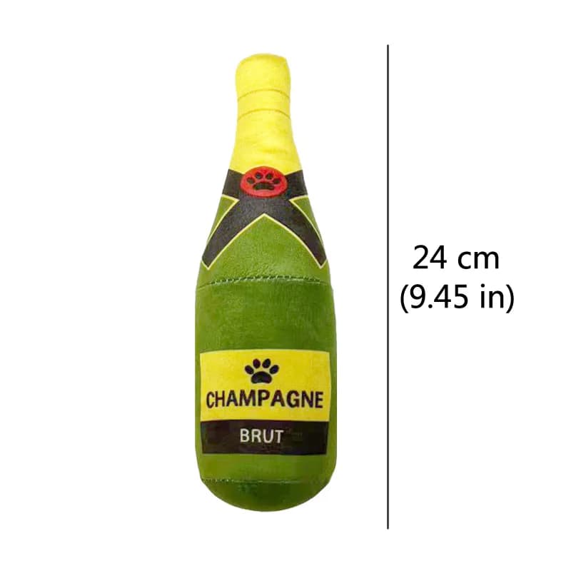 لعبة كلب فاخرة على شكل زجاجة بيرة، تصدر صوت صرير، تنظف الأسنان، لعبة تفاعلية للحيوانات الأليفة - 6