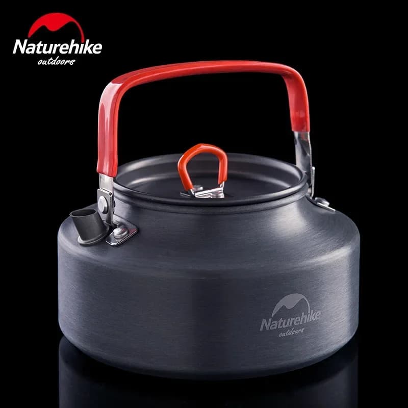 Naturehike 1.1L / 1.45L Aluminum Kettle Teapot Lightweight Outdoor Coffee Pot Camping Hiking Backpacking Kettle Travel Tableware - 2