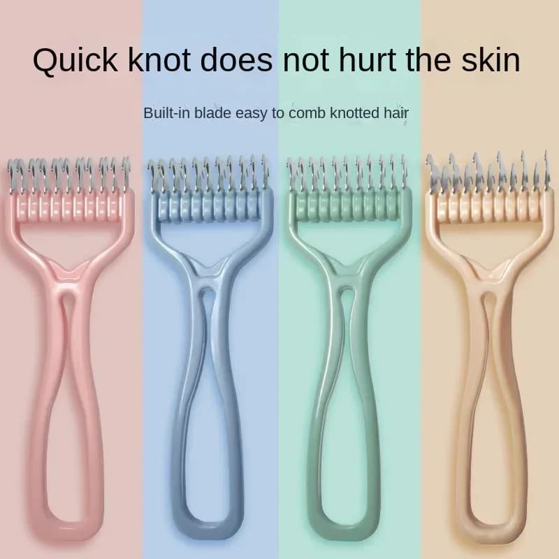 Cat Brush Pet Knot Comb 2 in 1 Dogs Cat Fur Knot Cutter Pets Hair Removal Comb Dog Grooming Shedding Tools Pet Cleaning Supplies - 5