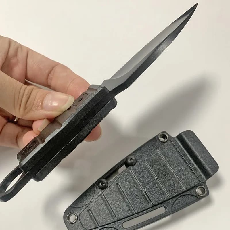 Professional Outdoor Survival Knife, EDC Fixed Blade with Sheath - High Hardness D2 Steel for Camping, Hunting & Self-Defense - 2