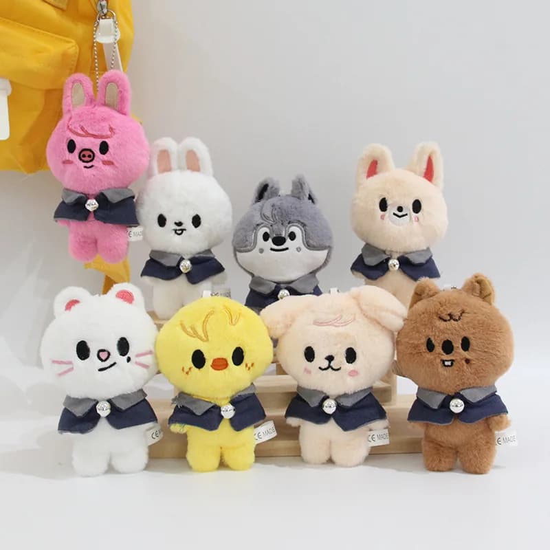 Skzoo 12cm Kpop Cartoon Stuffed Animal Plushies Stay Plush Doll Toys KawaiiJYP Adults KZ Fans Keychain Pendant Kid Gift - 5