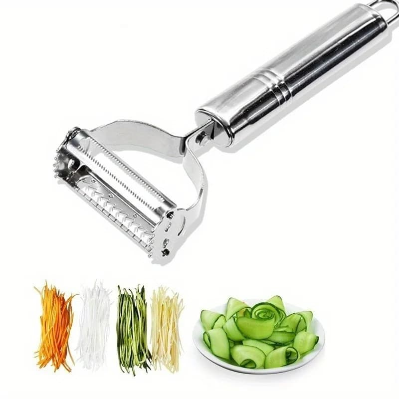2in1 Stainless Steel Potato Cucumber Carrot Grater Peeler Vegetables Fruit Peeler Vegetable Slicer High Quality Kitchen Tool - 3