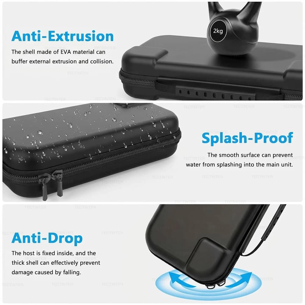 Portable Storage Bag for Nintendo Switch & Switch OLED Console Carrying Protective Case with 10 Cards Slots for NS Accessories - 5