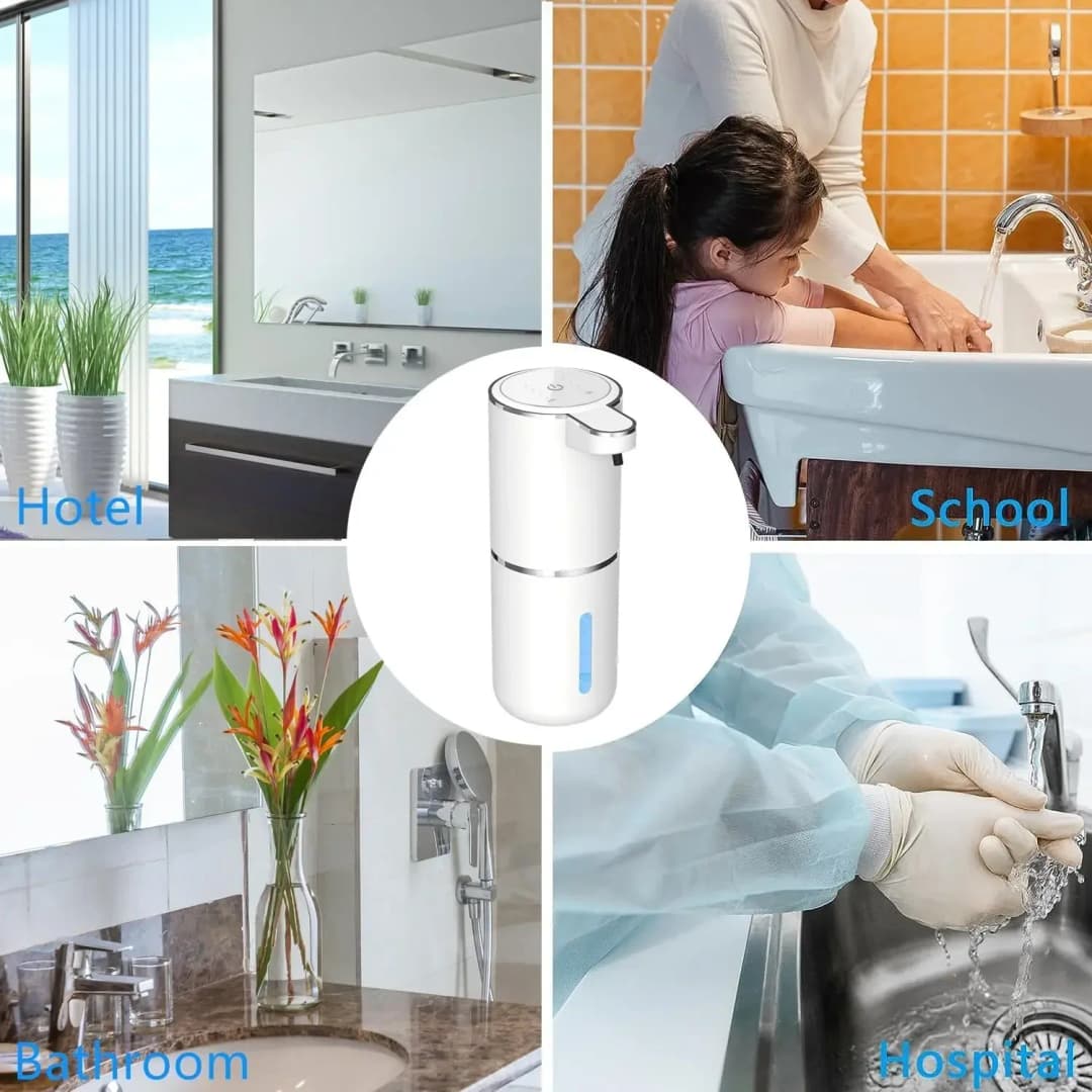 Automatic Liquid/Foma Soap Dispenser, Touchless Electric Dispenser, USB Rechargeable with Infrared Sensor for Bathroom,Kitchen - 6