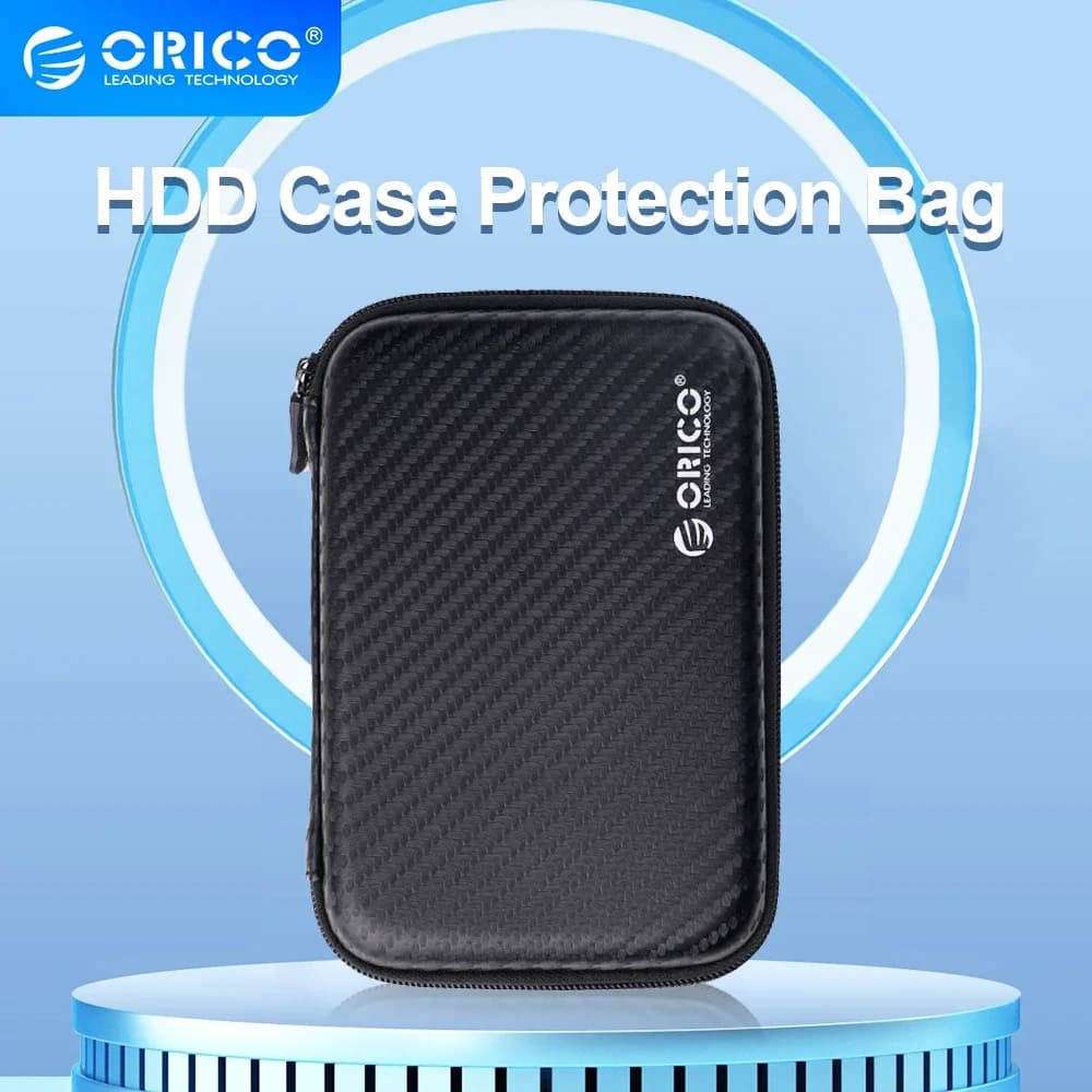 حقيبة حماية ORICO 2.5 لقرص صلب محمول HDD لقرص صلب خارجي 2.5 بوصة/سماعة أذن/قرص U - أسود