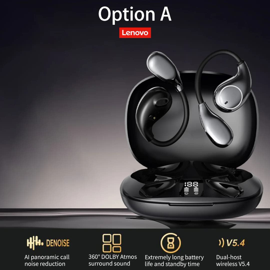 Lenovo Original TA320 Wireless Earphones Bluetooth 5.4 Long Battery Music Gaming Earphone with MIC Waterproof Sport Earbuds Gift - 5