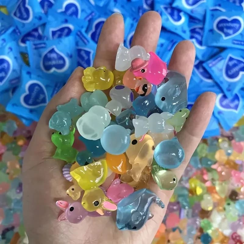 Glow In The Dark Mini Resin Animals & Mushroom Blind Bags Fairy Garden Decor Micro Landscape Birthday Gift.... - 6
