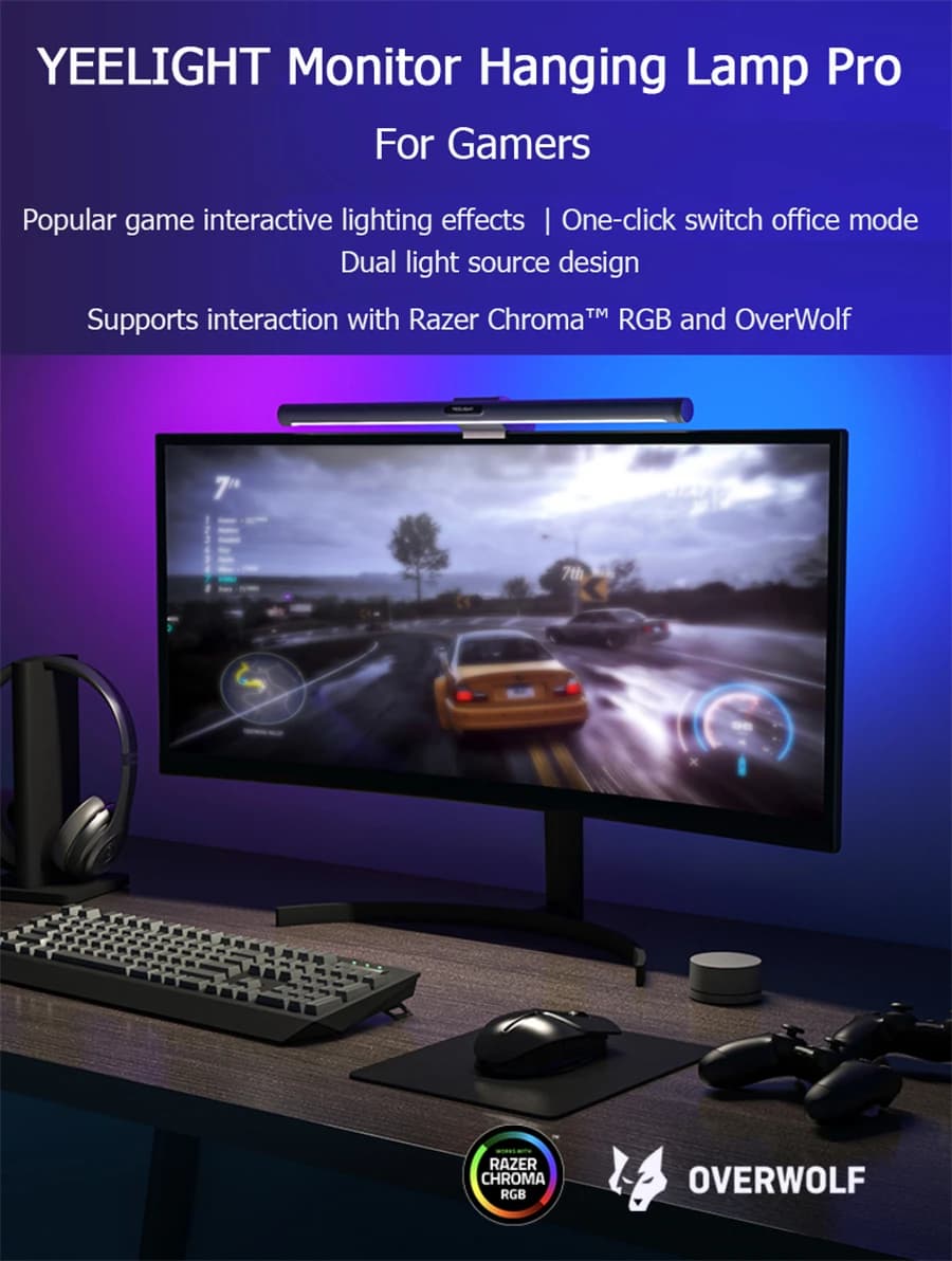 YEELIGHT Screen Bar Pro Smart PC USB Monitor Hanging Light Eye Protection RGB Lighting For Mi Home Google Alexa app control - 2