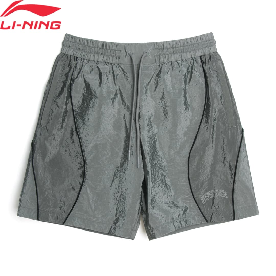 Li-Ning Men's Wade Series Shorts Casual Breathable Loose Fit 100%Nylon LiNing Leisure Comfortable Sports Bottoms AKSU477