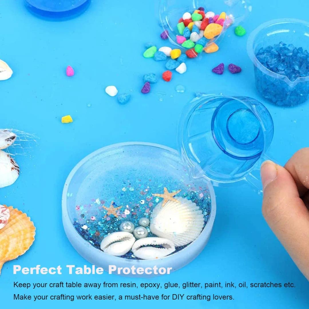 Extra Large Silicone Mat for Crafts Epoxy Resin Jewelry Casting Premium Silicone Placemat Nonslip Nonstick Countertop Protector - 4