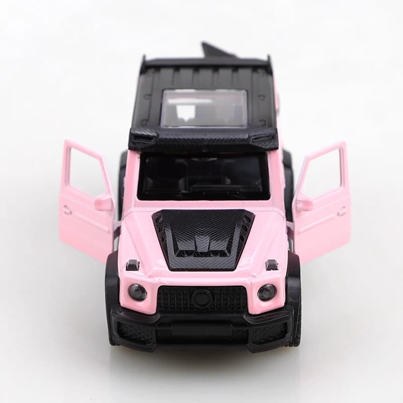 مركبة ليتل جي التراجع المعدنية المصبوبة بمقياس 1/43، نموذج سبيكة ثلاثي الأبواب، لعبة للأولاد، ديكور. - 5