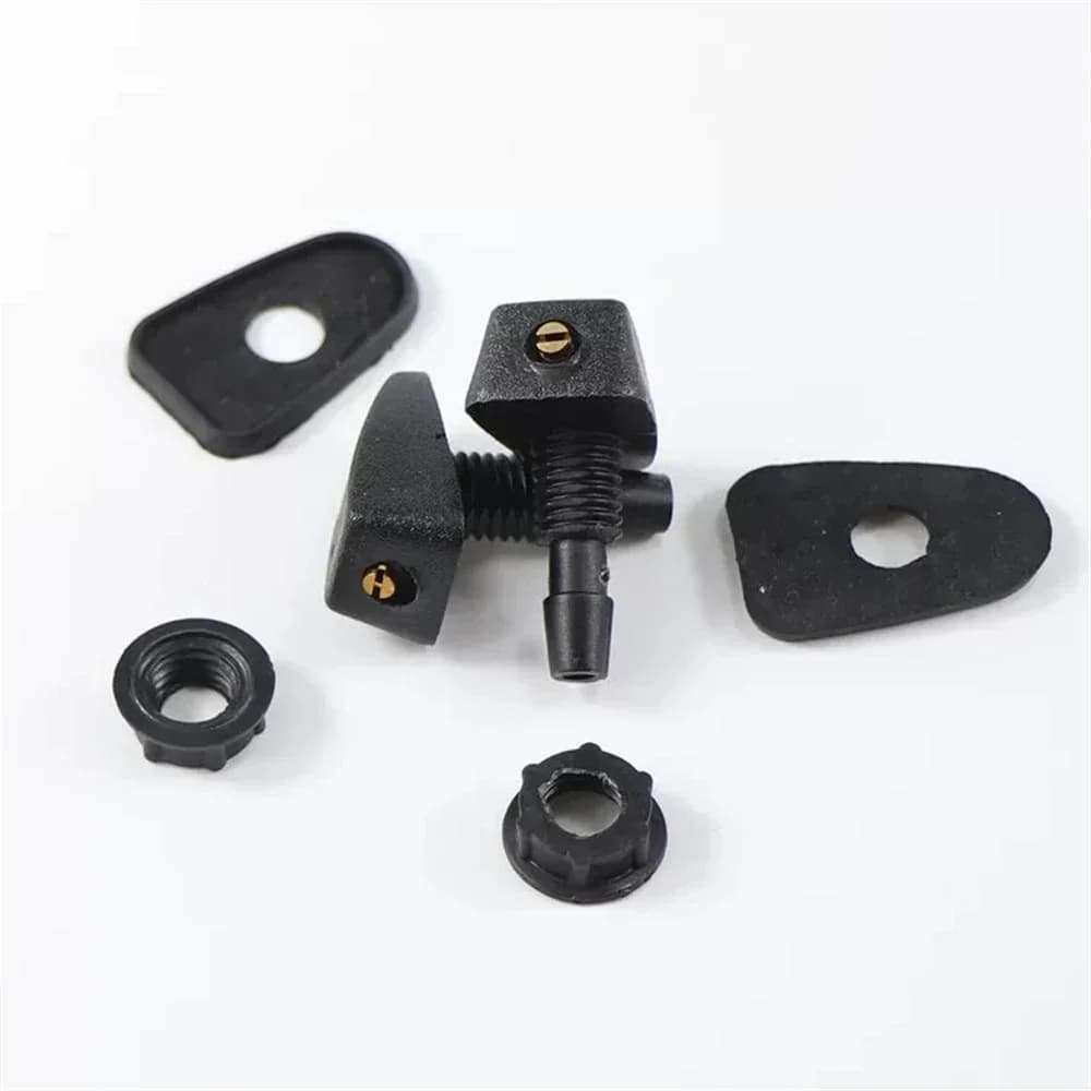 طقم نفاث لغسالة الزجاج الأمامي العالمي من قطعتين، بخاخ قابل للتعديل لتنظيف النوافذ الأمامية بكفاءة - 3