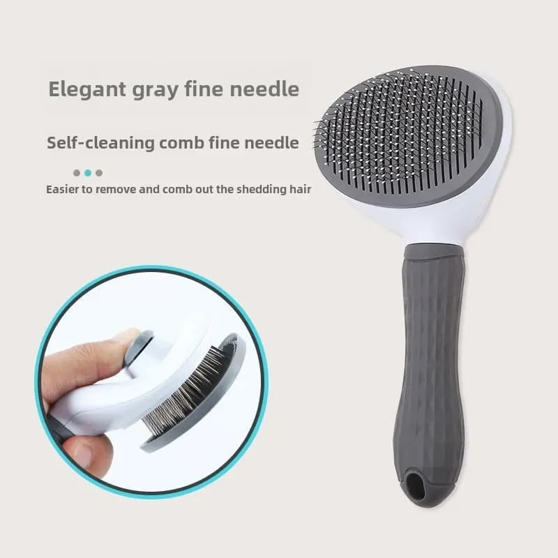 Stainless Steel Pet Hair Remover Brush for Dogs Cats Professional Deshedding Grooming Tool Home Pet Supplies Cat Dog Accessories - 6