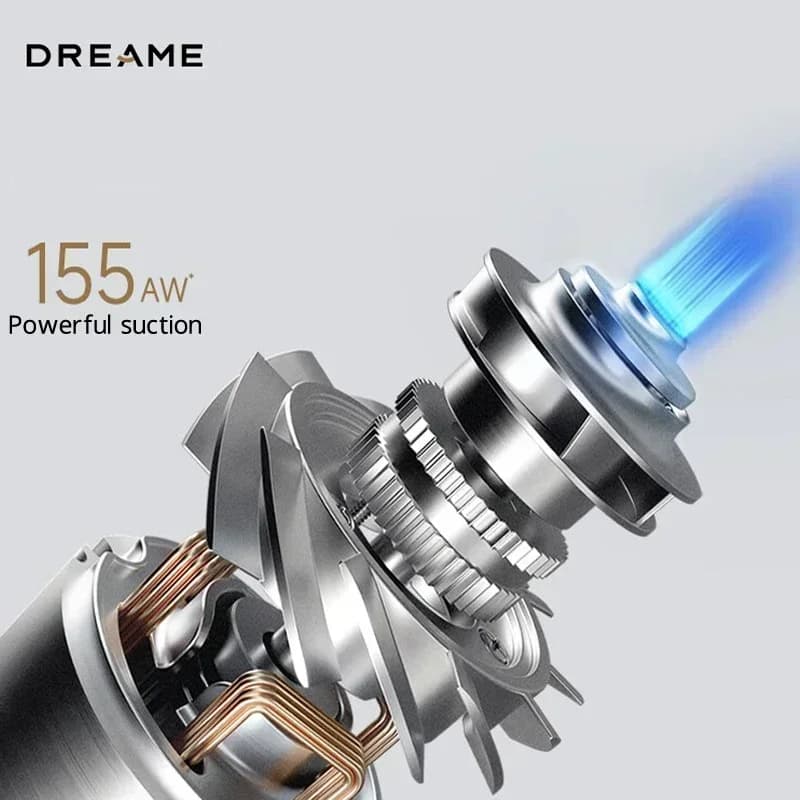 مكنسة لاسلكية Dreame V10S 155AW بشفط قوي مع كاشف غبار ليزر أخضر لتنظيف المنزل - 3