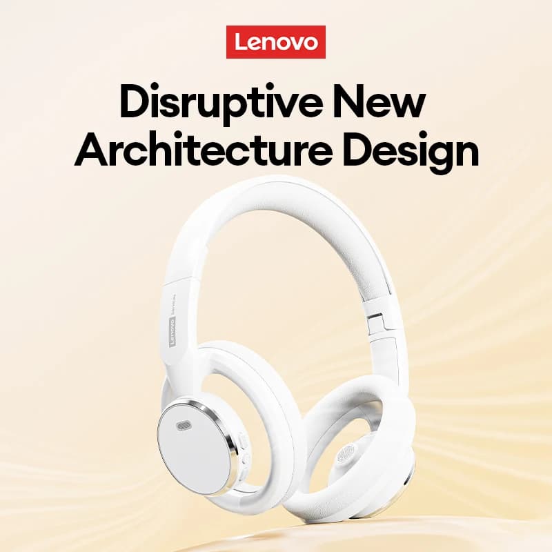 Lenovo LS116 Gaming Headset Wireless Bluetooth 6.0 Earphones Surround Noise Foldable Sport Over Ear Headphone With HD Mic Gifts
