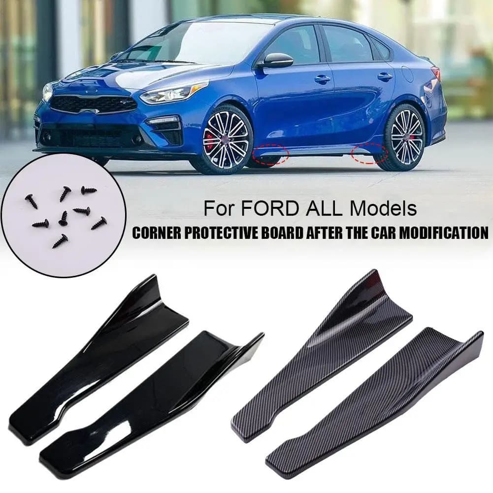48CM Length Car Side Skirt Rear Bumper Lip Splitter Winglet Aprons Protector Scratch Automotive Accessories