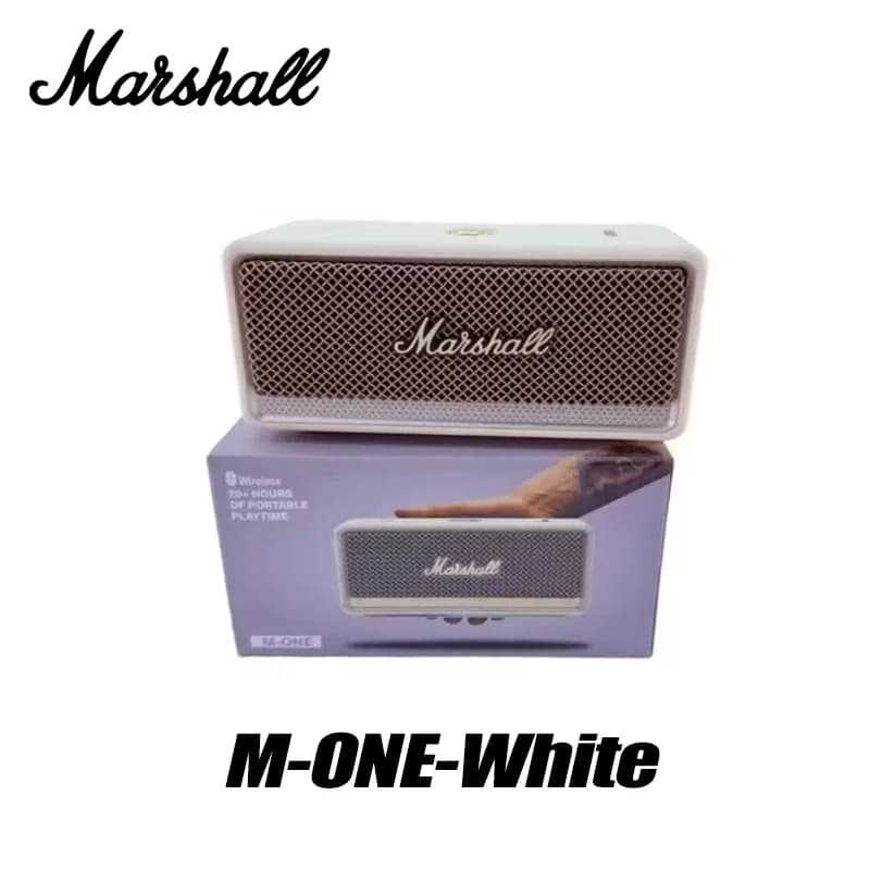 سماعة بلوتوث محمولة Marshall M-ONE، لاسلكية، مقاومة للماء IP67، مضخم صوت بجهير غني، مثالية للتنزه والتخييم والاستخدام المنزلي - 5
