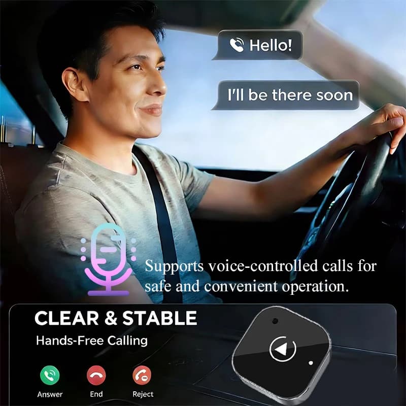 Carplay Android Auto Wireless Adapter 2 in 1 Smart Mini Box Plug and Play WIFI BT Auto Connect For Toyota VW Peugeot MAZDA FORD - 4